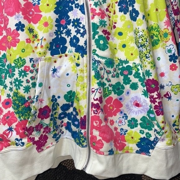 Champion Floral Print Campus Moisture Wick Athleisure Hoodie Zip Up Sport Jacket - Picture 8 of 13